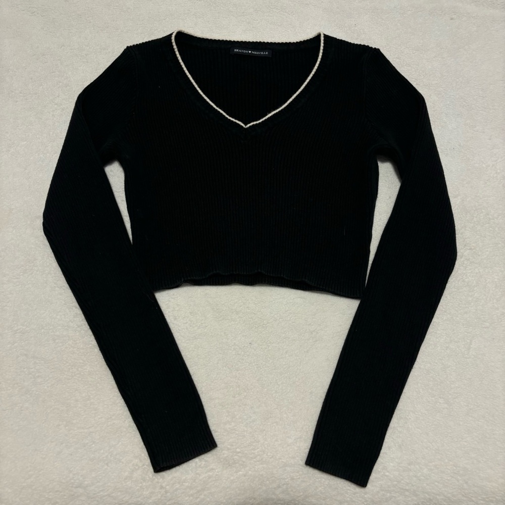 brandy melville milena black long sleeve
